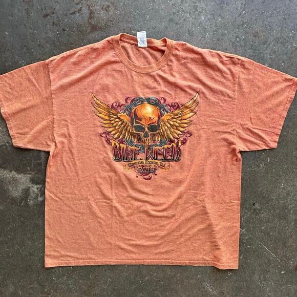 Daytona Beach Men’s Graphic Bike Week T-Shirt 2019 Skulls Motorcycle Gildan XL - Picture 1 of 7